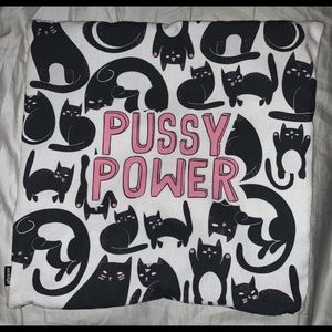 “Pussy Power” 16x16 pillow cover